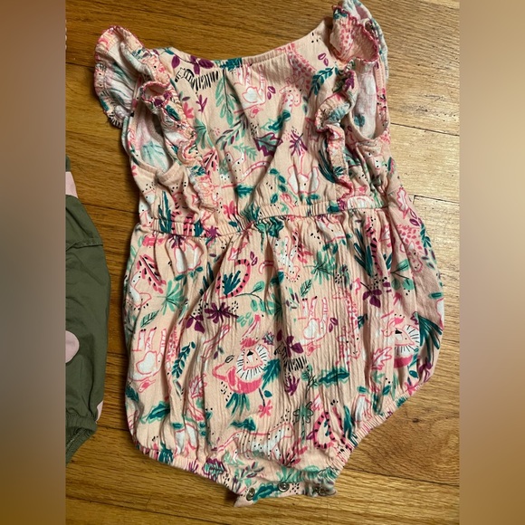 TWO Pink/Green Onsies - Size 12 Month - Picture 8 of 8